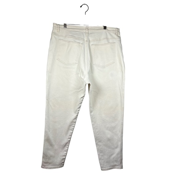 Denim and Co Women's Off White High Rise Skinny Jeans, Size 20 - Picture 2 of 6